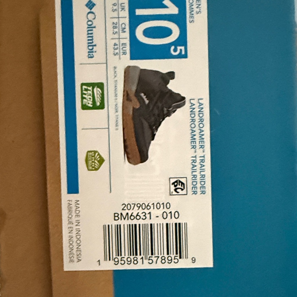 Columbia Landroamer Trailrider Shoes - Black and Brown NEW with Box!